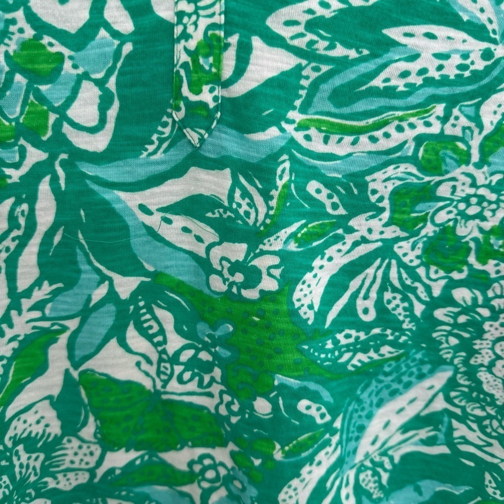 Lilly Pulitzer NWT Dev Knit Tank in Botanical Green Safari Sangria - Picture 5 of 9